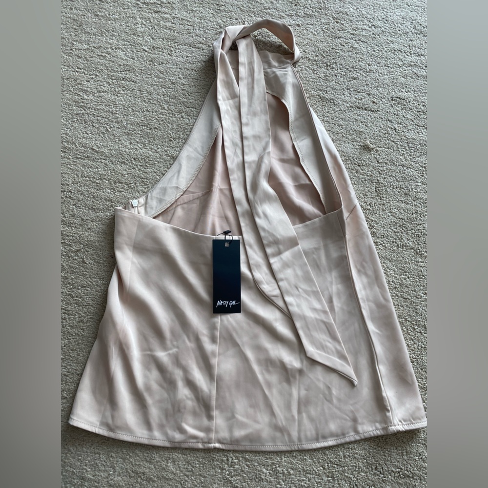Nasty Gal Silk Halter Top